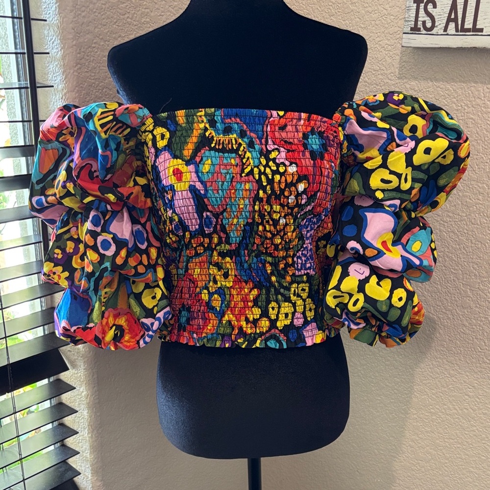 Live 4 Truth Multicolor Off-Shoulder Blouse